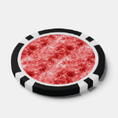Red Crumpled Textur Pokerchips (Einzeln)