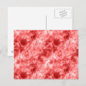 Red Crumpled Textur Postkarte (Vorne/Hinten)