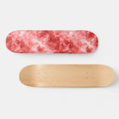 Red Crumpled Textur Skateboard (Horizontal)