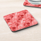 Red Crumpled Textur Untersetzer (Linke Seite)