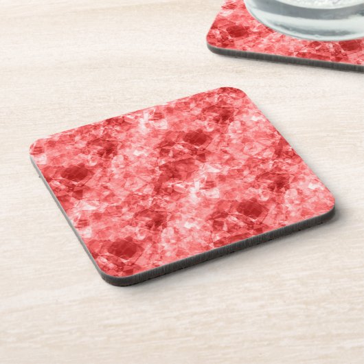 Red Crumpled Textur Untersetzer (Linke Seite)