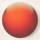 Red Crystal Ball Getränkeuntersetzer (Vorne)