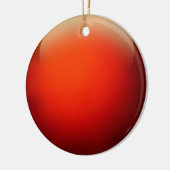 Red Crystal Ball Keramikornament (Links)