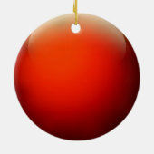 Red Crystal Ball Keramikornament (Hinten)