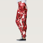 Red Crystal Diamond Hearts Leggings (Links)