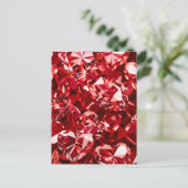 Red Crystal Diamond Hearts Postkarte (Stehend Vorderseite)