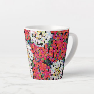  Red Crystal Floral Blooms Milchtasse