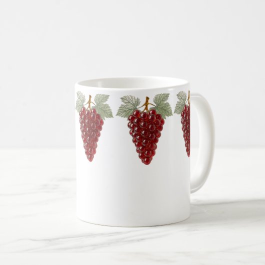 Red Crystal Grape Kaffeetasse (VorderseiteRechts)