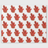 Red Crystal Pattern Geschenkpapier (Flach)
