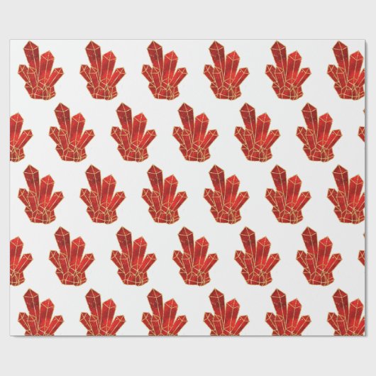 Red Crystal Pattern Geschenkpapier (Flach)