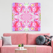 Red Crystal Wrapped Canvas Leinwanddruck (Insitu (Wohnzimmer))