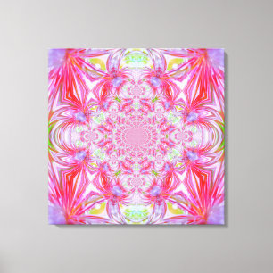 Red Crystal Wrapped Canvas Leinwanddruck