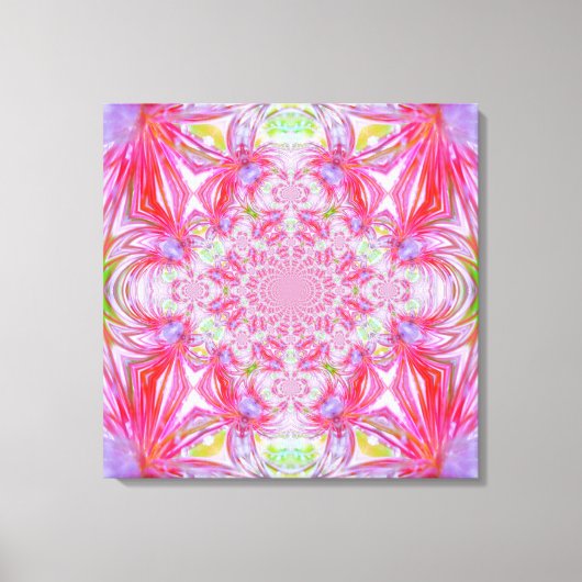 Red Crystal Wrapped Canvas Leinwanddruck (Vorderseite)