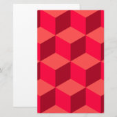 Red Cubes Briefpapier (Vorne/Hinten)