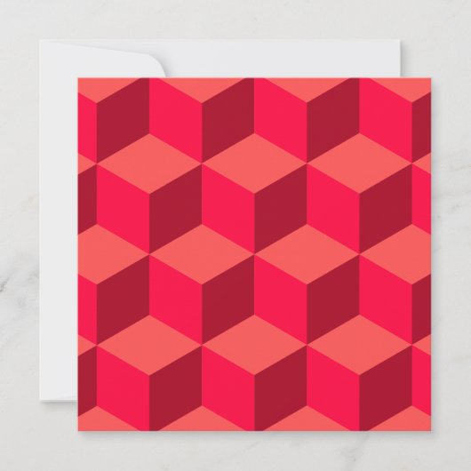 Red Cubes Karte (Vorderseite)