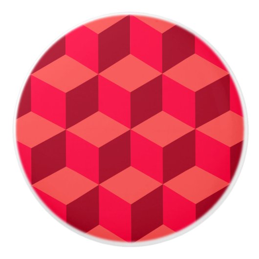 Red Cubes Keramikknauf (Vorderseite)