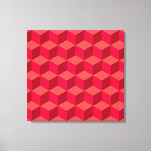 Red Cubes Leinwanddruck (Vorderseite)