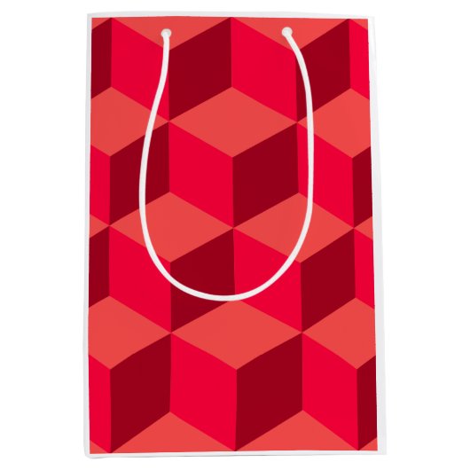 Red Cubes Mittlere Geschenktüte (Vorderseite)