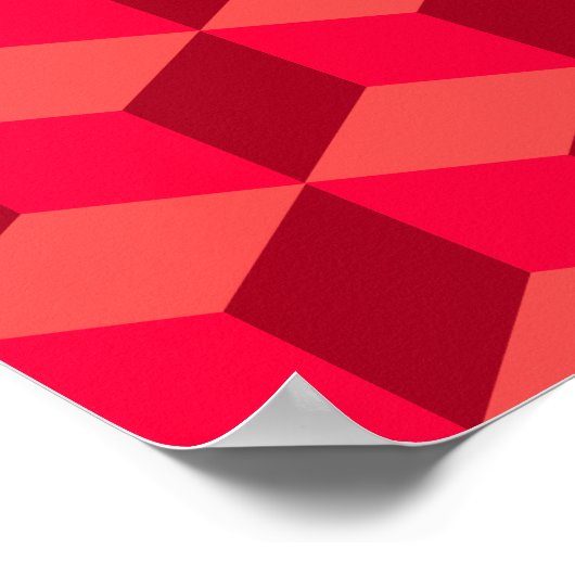Red Cubes Poster (Ecke)