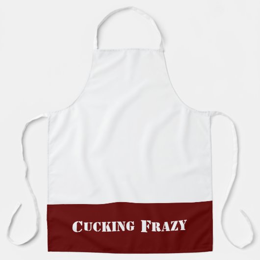 Red Cucking Frazy Wortspiel wie Nucking Futs Schürze (Vorderseite)