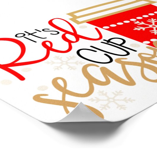 Red Cup Season Poster (Ecke)