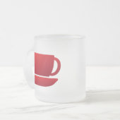 Red Cup und Saucer Mattglastasse (Vorderseite Links)