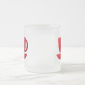 Red Cup und Saucer Mattglastasse (Mittel)