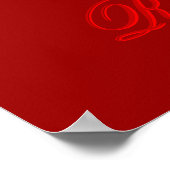 Red Cup und Saucer Poster (Ecke)