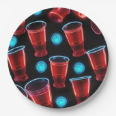 Red Cups Beer Bash Pappteller (Vorderseite)
