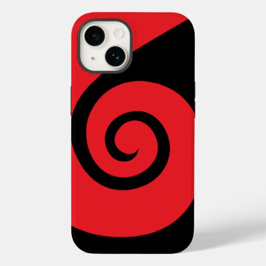 Red Curl Case-Mate iPhone Hülle (Rückseite)
