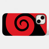 Red Curl Case-Mate iPhone Hülle (Rückseite (Horizontal))