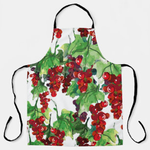 Red Currant Nahtloses Muster Schürze