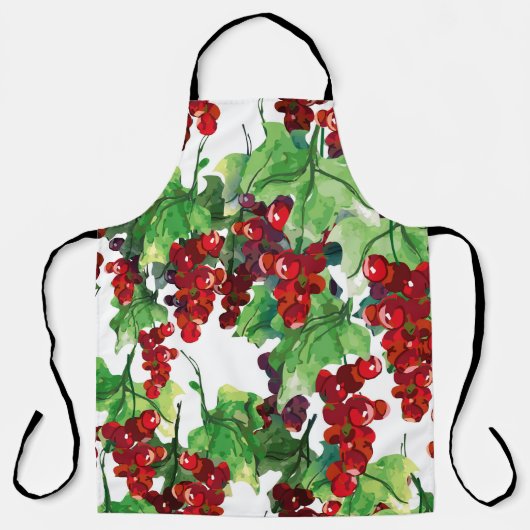 Red Currant Nahtloses Muster Schürze (Vorderseite)