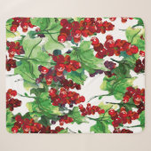 Red Currant Nahtloses Muster Sherpadecke (Vorderseite (Horizontal))