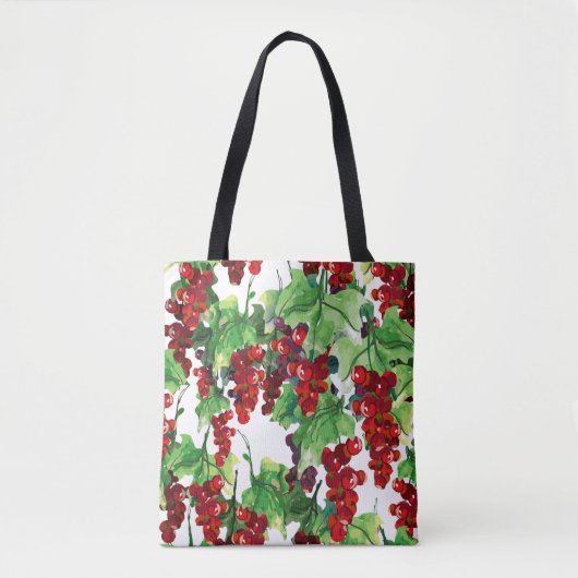 Red Currant Nahtloses Muster Tasche (Vorderseite)