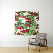 Red Currant Nahtloses Muster Wandteppich (Beispiel (Horizontal))