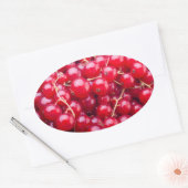 Red Currant Ovaler Aufkleber (Umschlag)