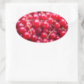 Red Currant Ovaler Aufkleber (Tasche)