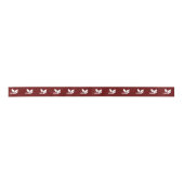 Red Custom Business Logo Satinband (Vorderseite)