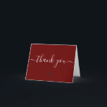 Red Custom Customer Appreciation Beruflich Dankeskarte<br><div class="desc">Personalisieren Sie diese einfache und einfach zu handhabende Kartenvorlage mit dem Logo, der Nachricht, dem Namen und den Handles der sozialen Medien Ihres Unternehmens. Lass deinen Kunden, Kunden, Patronen, wissen, dass du dankbar für ihre Unterstützung in diesen unsicheren Zeiten bist. Mit einem gedruckten, modernen, anpassbaren Text "danke"-Skript mit langformatigen Embellishments...</div>