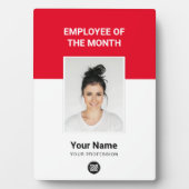 Red Custom Employee of the Month Foto Awards Fotoplatte (Vorderseite)