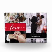 Red Custom Foto Collage Wedding Liebe (Vorderseite)