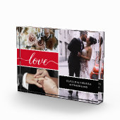 Red Custom Foto Collage Wedding Liebe (Rechts)