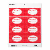 Red Custom Kitchen Labels (Vorne)