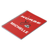 RED Custom Nurname Notizblock (Linke Seite)