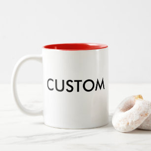RED Custom Zweifarbiges Mug Blanko Vorlage Zweifarbige Tasse