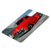 Red Customize Lieferwagen Truck Magnet (Linke Seite)