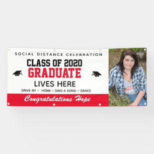 Red Customizing Abschluss Banner: COVID-19 Banner