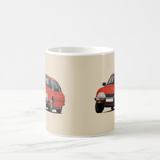 Red CX GTi - zwei Bilder Kaffeetasse (Mittel)