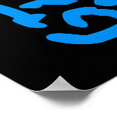 Red Cyclops Alien - Funky Neon Pop Monster Poster (Ecke)